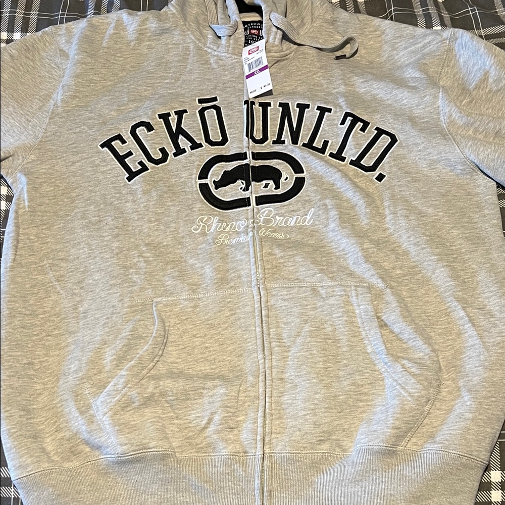 Ecko Unlimited Gray Hoodie Sweater
